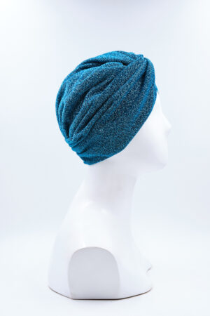 Turbante Elsa Glitter Turchese