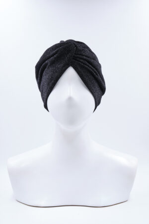 Turbante Elsa Glitter Nero