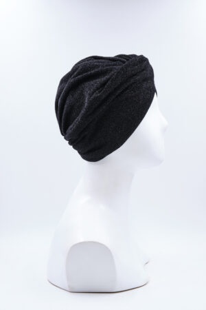 Turbante Elsa Glitter Nero