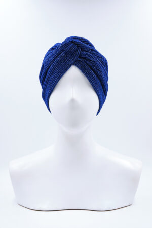 Turbante Elsa Pleated Cobalto