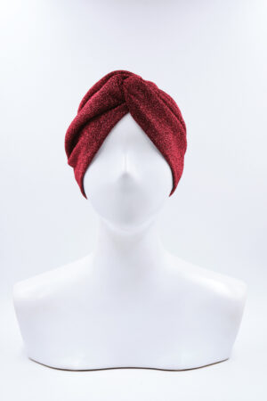 Turbante Elsa Glitter Rosso