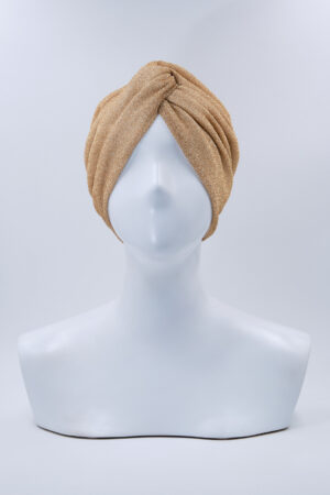 Turbante Elsa Glitter Oro Soft