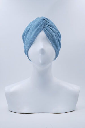 Turbante Elsa Glitter Celeste