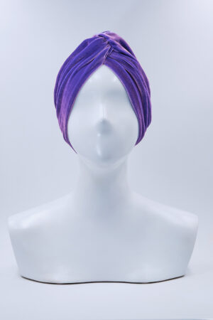 Turbante Elsa Velluto Ultraviolet