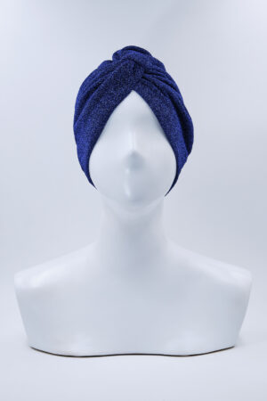 Turbante Elsa Glitter Cobalto