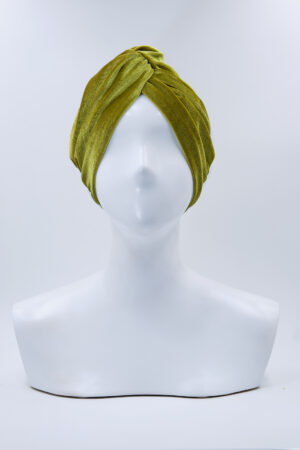 Turbante Elsa Velluto Lime