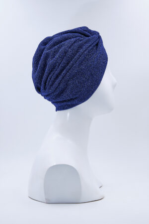 Turbante Elsa Glitter Cobalto