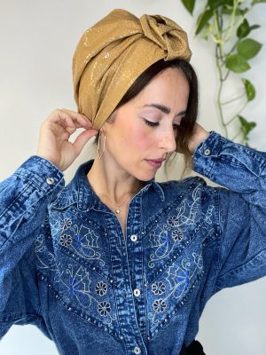 Camicia Denim Ricamata